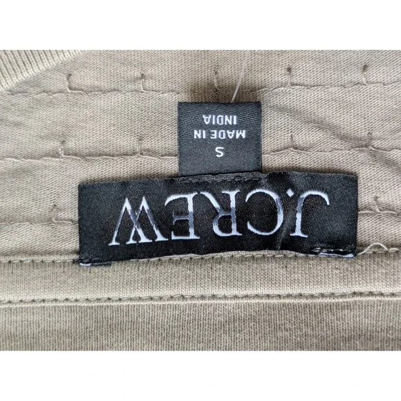 J. Crew Sequin Embellished T-Shirt Sz S Beige Silver NWD CD116 - Missing Sequins - Picture 5 of 7